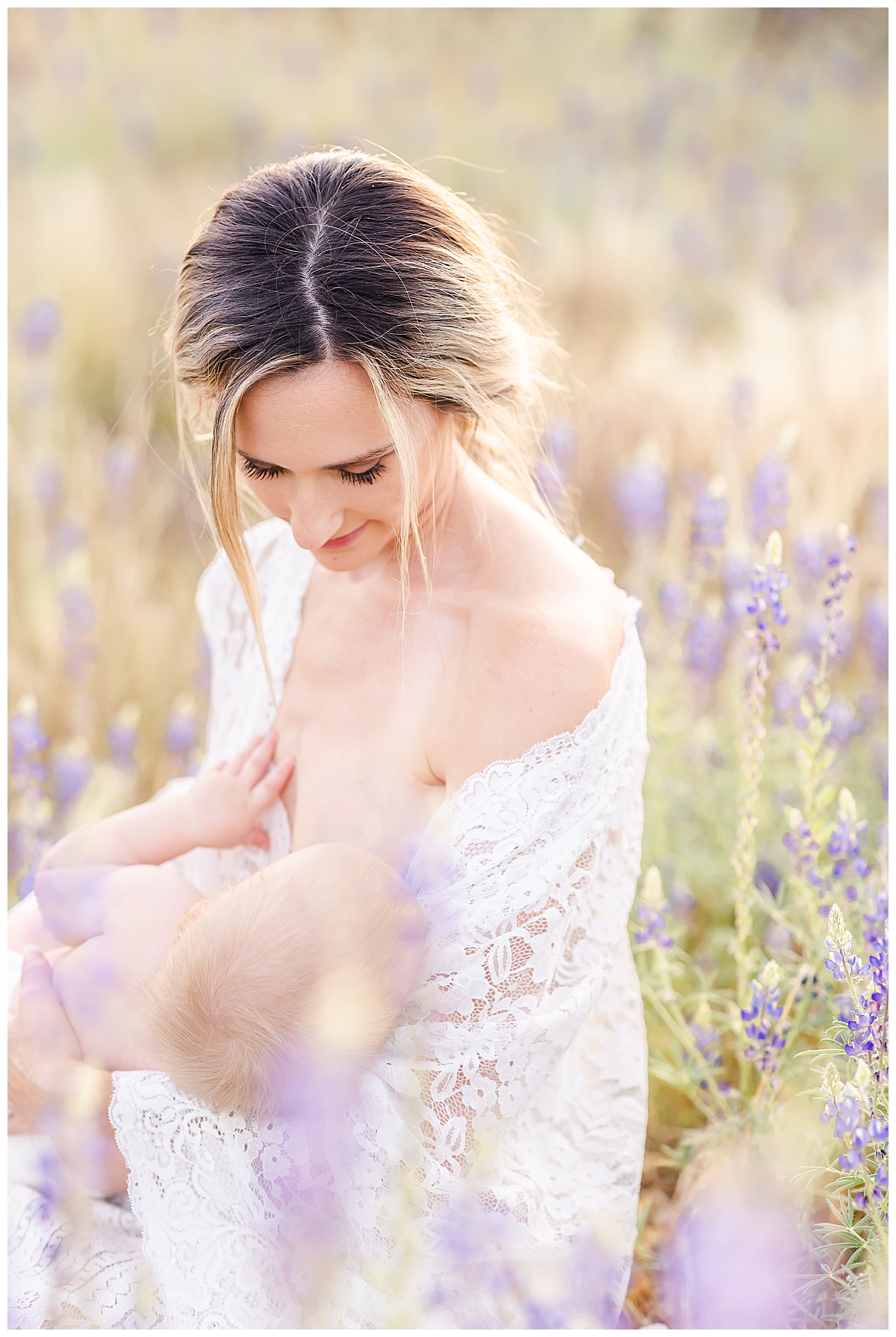 Christine Deaton Creative | Scottsdale Phoenix Arizona | Desert Photos | Newborn Pictures | What to Wear | Newborn Nursing | Newborn Photos | Nursing Photos | Newborn Photoshoot Outfit Inspiration | How to Dress | Color Scheme | Neutral Colors | White Cream Beige | Newborn Photography | Nursing Photography | Newborn Portraits | Motherhood Photography | Lifestyle Posing | Motherhood Portraits | Nursing Mother | Postpartum Dress | Postpartum What to Wear | Lace Dress | Widlfowers | Desert Wildflowers | Wildflower Photography 